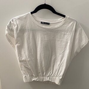 Zara White Crop Top